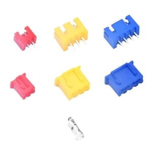 320 Adet Xh2,54 Jst Konnektör Seti 2,54mm 2-4 Pim Takım Renkli 3 Çeşit Şeffaf Çantada