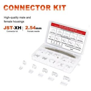 460 Adet Xh2,54 Jst Konnektör Seti 2,54mm 2-6 Pim Takım 5 Çeşit Şeffaf Çantada