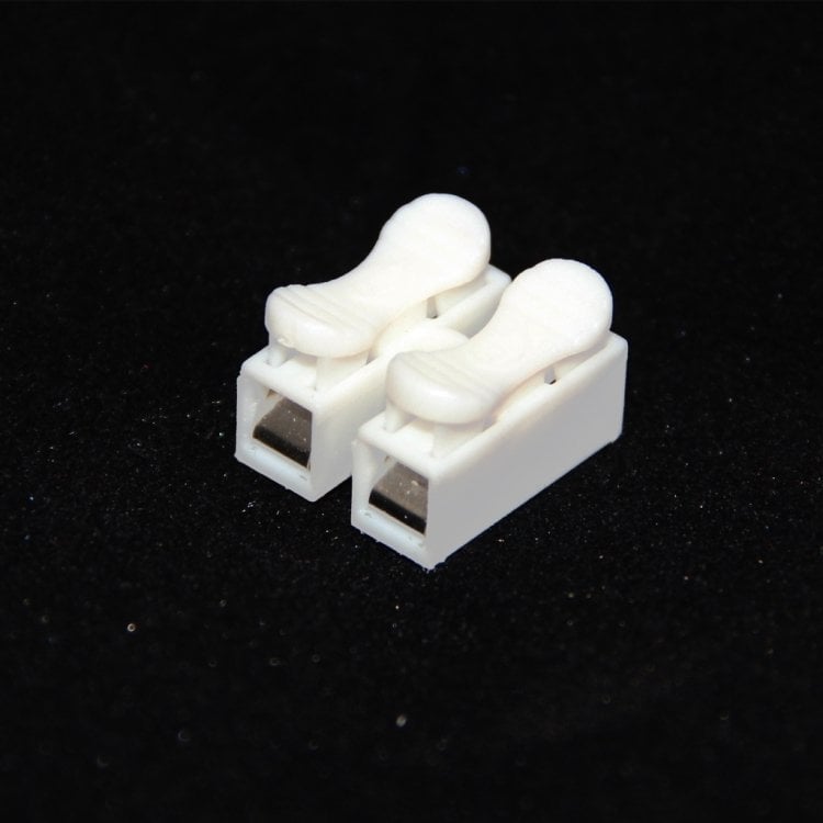 KLEMENS 2 Lİ BASMALI BEYAZ  KABLO BİRLEŞTİRME IC-272