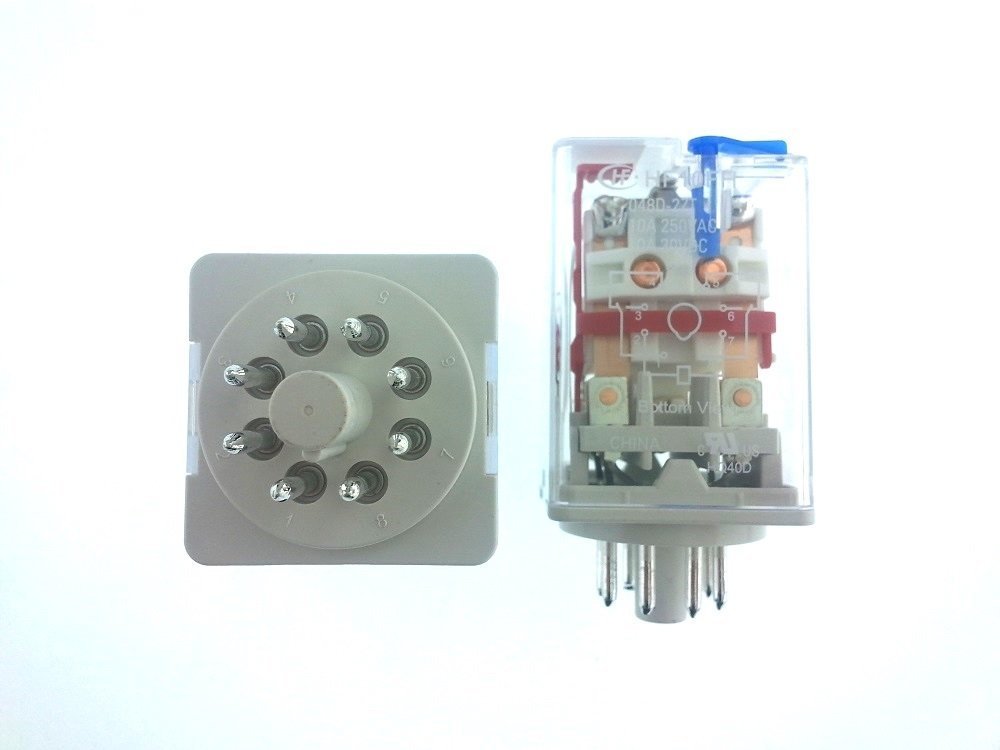 Hongfa Röle, 48V/DC 2 Kontak 8 Pin HF10FH & 048D-2ZT