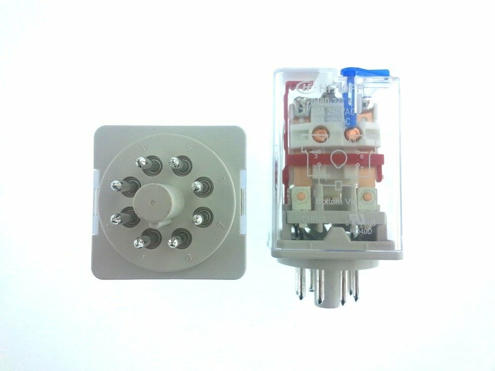 Hongfa Röle, 48V/DC 2 Kontak 8 Pin HF10FH & 048D-2ZT