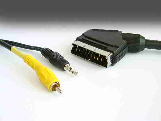 TV SCART 1 RCA-1 3,5mm STEREO 10mt