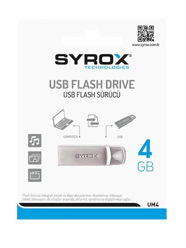 Syrox 4Gb Usb Hafıza Kartı Flash Memory