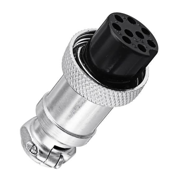 Mike Konnektör 9 Pin Dişi Kablo Tip GX16-9P 16mm