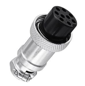 Mike Konnektör 9 Pin Dişi Kablo Tip GX16-9P 16mm