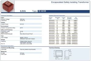 Trafo El-Kom  8VA 2X12V Mavi RN142444