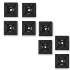 Yapışkan Kroşe 19x19 mm Siyah ( 100 Adet Fiyatıdır )