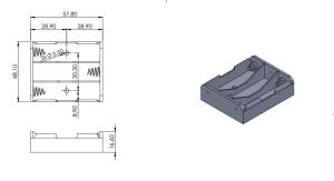AK-BH-331-1D  3xAA PİL YUVASI KABLOSUZ (ALTKY)