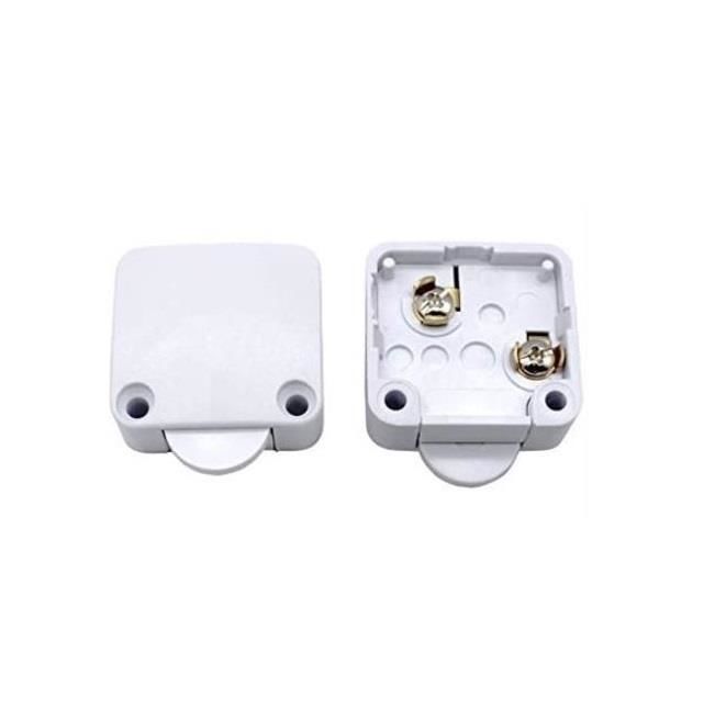Ters Buton Dolap Switch IC-187E SİYAH (Kapalı Kontak)