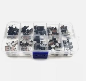 70 Adet Sürgülü Anahtar Switch Seti Smd Dip 8 Çeşit Şeffaf Çantada