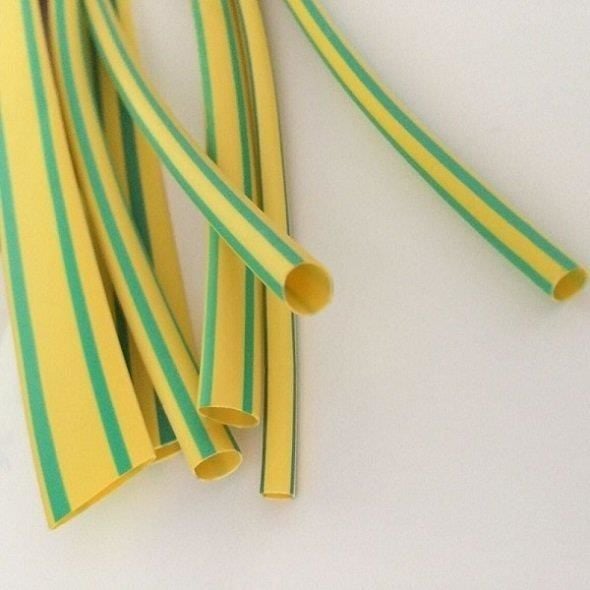 Woer Makaron 25,4 mm Sarı-Yeşil (1 Metre)