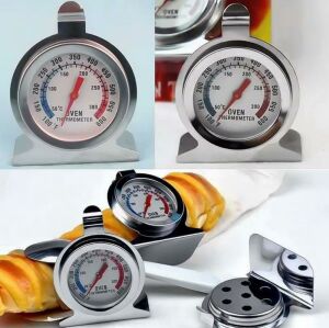 Metal Fırın Termometresi Analog 50-300°C / 100-600°F Paslanmaz Oven Thermometer