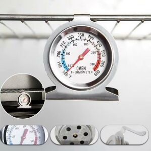 Metal Fırın Termometresi Analog 50-300°C / 100-600°F Paslanmaz Oven Thermometer