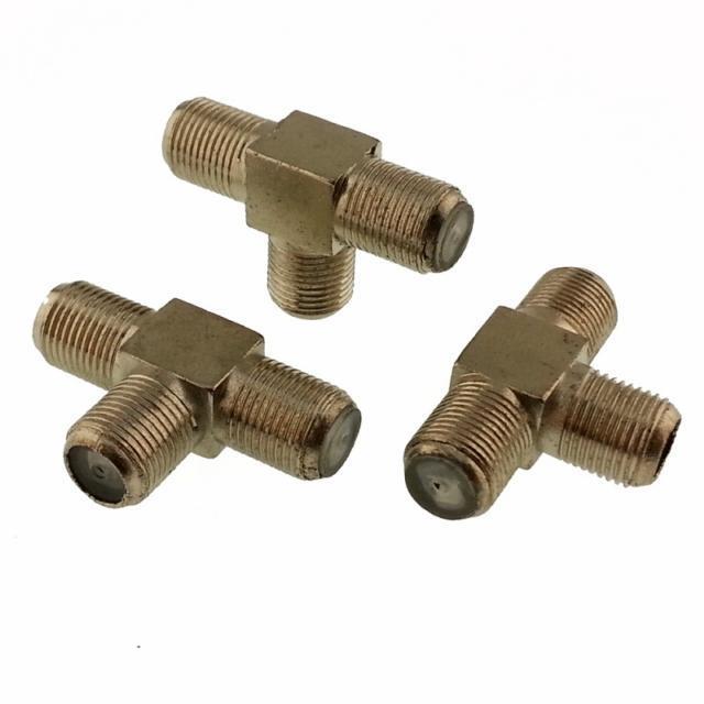 F KONNEKTÖR  T  ADAPTÖR  DİŞİ ~ DİŞİ ~ DİŞİ  3'lü ÇOKLAYICI 3 CNX-115 FT