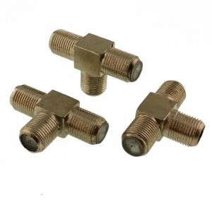 F KONNEKTÖR  T  ADAPTÖR  DİŞİ ~ DİŞİ ~ DİŞİ  3'lü ÇOKLAYICI 3 CNX-115 FT