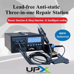 Upx 853D 3İn1 Diyafram Vakum Isı Ayarlı Havya İstasyonu 800w