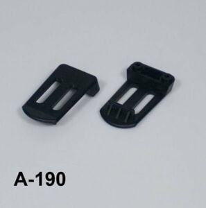 AK-A-190 KEMER KLİPSİ PLASTİK GRİ