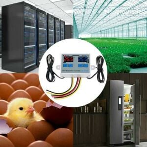 XK-W1099 24V Dc Dijital Termostat Sıcaklık ve Nem Kontrol Cihazı (24v Dc ile Çalışır)