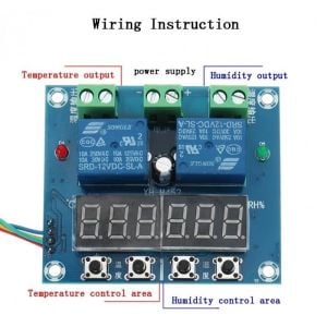 XH-M452 12V Dc Dijital Termostat Sıcaklık ve Nem Kontrol Kartı  (12v Dc ile Çalışır)