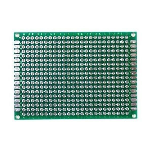 Delikli Plaket Bakır Çift Yüzlü 50x70 mm / 5x7 cm 1 adet ( Pertinaks )