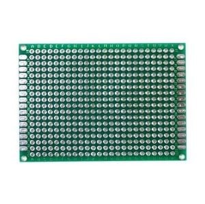 Delikli Plaket Bakır Çift Yüzlü 50x70 mm / 5x7 cm 1 adet ( Pertinaks )