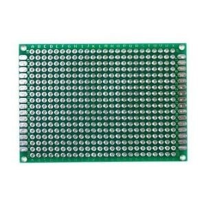 Delikli Plaket Bakır Çift Yüzlü 50x70 mm / 5x7 cm 1 adet ( Pertinaks )