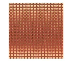 PLAKET DELİKLİ  BAKIRLI 80x150 mm