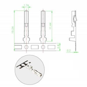 300 Adet Jst Sm Konnektör Seti 2,54mm 2-5 Pim Takım 4 Çeşit Şeffaf Çantada