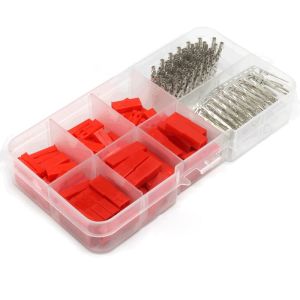 300 Adet Jst Sm Konnektör Seti 2,54mm 2-5 Pim Takım 4 Çeşit Şeffaf Çantada