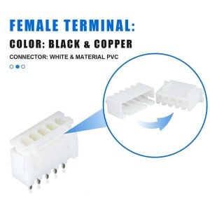 460 Adet Jst-Ph Konnektör Seti 2,00mm 2-6 Pim Takım 5 Çeşit Şeffaf Çantada