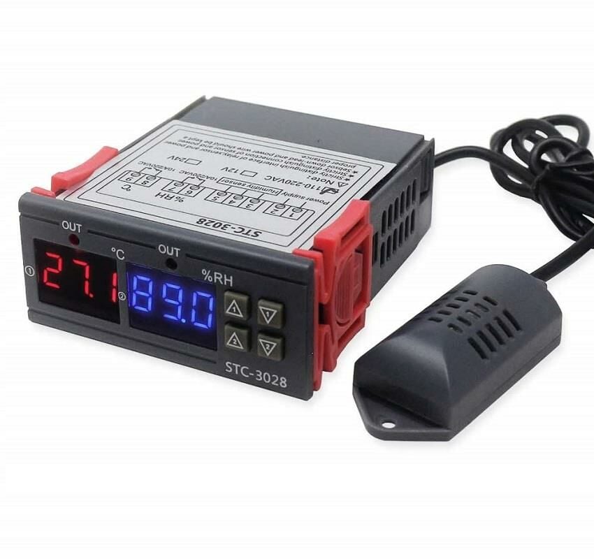Stc-3028 Dijital Sıcaklık ve Nem Kontrol termostat  220v Rc-10065