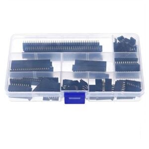 120 Adet Header Seti 2,54mm Dişi 4-20 Pin 8 Çeşit Şeffaf Çantada