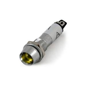 SİNYAL  LAMBASI METAL 12 V Led'li 8mm SARI IC-225
