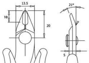 Piergincomi TRE-03-NB Yan Keski 138mm Made in Italy