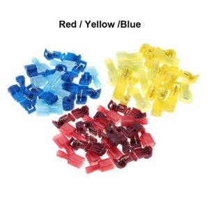 120 Adet T-TAP Kablo Ek Konnektör Seti (Kesmeden) 6 Çeşit Plastik Çantada