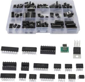 150 Adet Dip Entegre Seti 17 Çeşit Şeffaf Çantada
