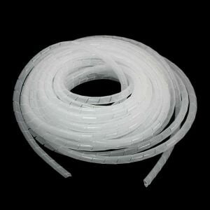 Kablo Toplama Spirali Helezon KSPR19 19 mm 10 Metre Beyaz