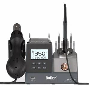 Bakon BK602 Pro İntelligent Isı Ayarlı 2 in 1 Havya İstasyonu