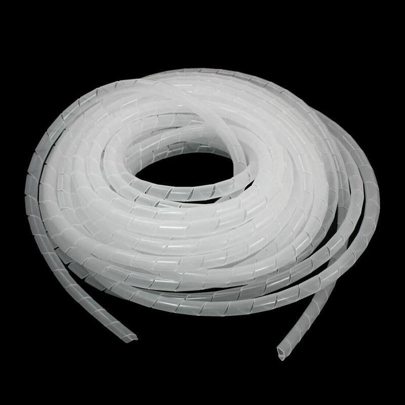 Kablo Toplama Spirali Helezon KSPR15 15 mm 10 Metre Beyaz