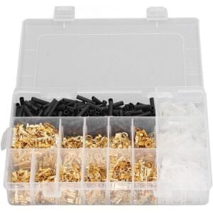 1050 Parça İzolesiz Kablo Terminal ve Daralan Makaron Seti Plastik Çantada