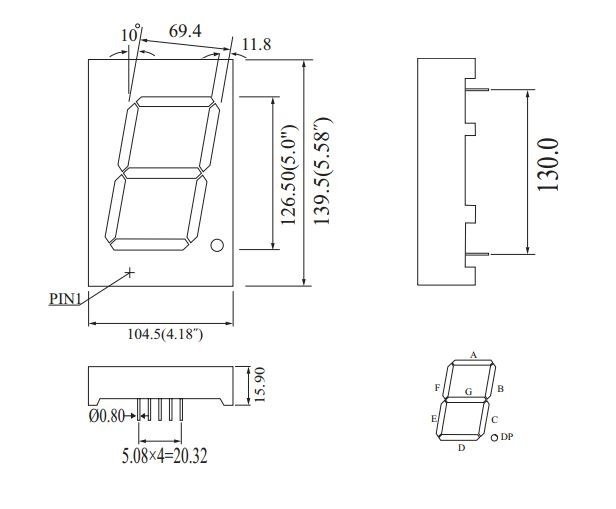 KPS-50102  Bsrnd 127 mm Ortak Anot  Displey