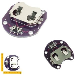 Pil Yuvası Modülü 2032 tip Pcb 2 Pinli Yatık Anahtarlı