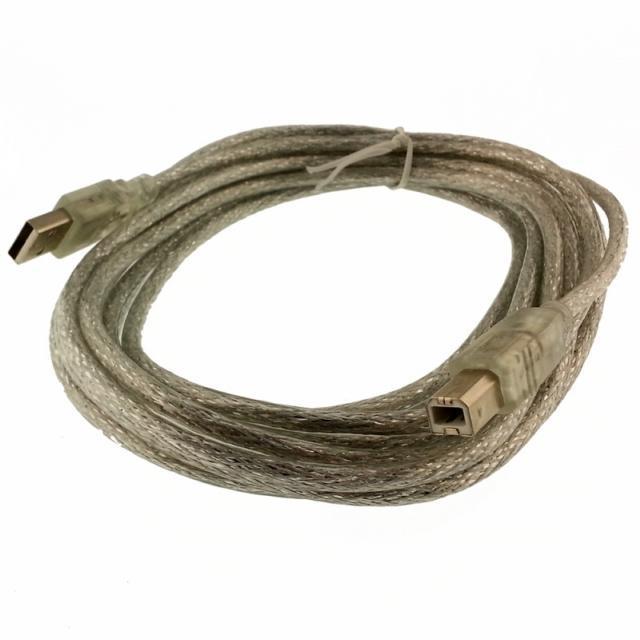 S-LİNK  SL-U2005  USB PRİNTER KABLO 5 mt  ŞEFFAF