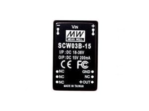 Meanwell  Scw03b-15 200 Ma  18-36v İn 15v Out  Dc/Dc  Konvertör