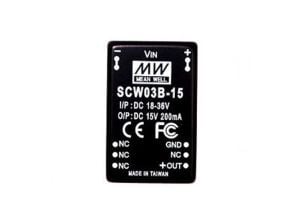 Meanwell  Scw03b-15 200 Ma  18-36v İn 15v Out  Dc/Dc  Konvertör