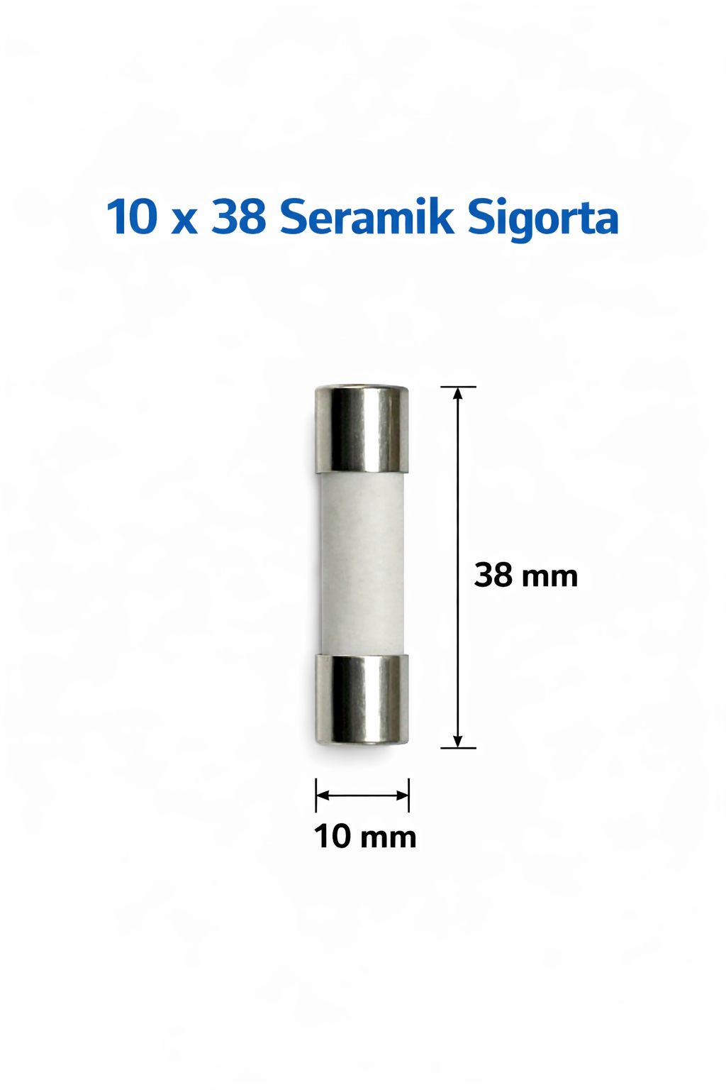 SİGORTA SERAMİK 10x38mm  T 3A GECİKMELİ