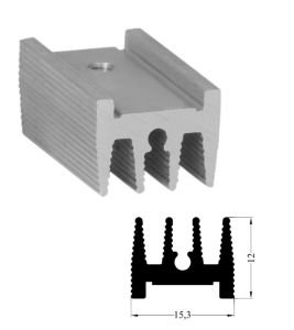 Alüminyum Soğutucu TO-220 Kılıf Eloksalsız 25 mm  m3 Pasolu 57AS2,5