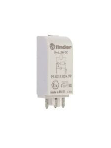 Finder Röle Led Modül 99.02.9.024.99  6-24V Dc Yeşil Led 95.05 Sokete Uygun