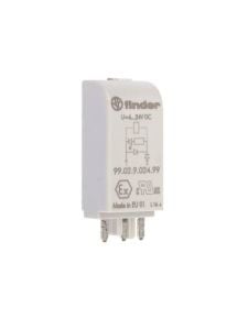 Finder Röle Led Modül 99.02.9.024.99  6-24V Dc Yeşil Led 95.05 Sokete Uygun