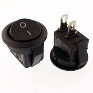 ANAHTAR YUVARLAK KAFA 16mm  SİYAH IŞIKSIZ  ON ~ OFF  2 PİN UFAK  (S) IC-134E !!!!!!